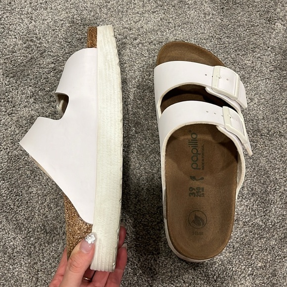 Platform white Birkenstock - Picture 3 of 4